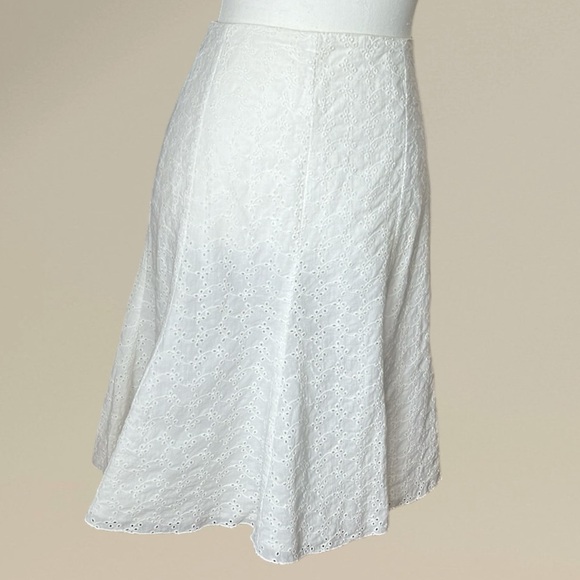 Chaps Dresses & Skirts - Chaps White Eyelet Skirt